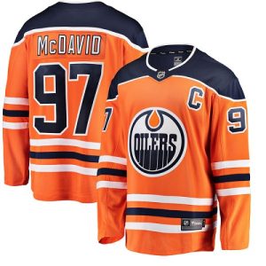 Lapsille NHL Edmonton Oilers Pelipaita Connor McDavid #97 Breakaway Oranssi Fanatics Branded Koti